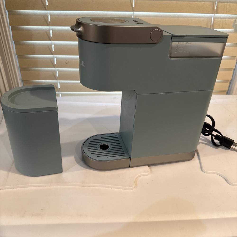 Keurig-Mini Single Serve K Cup Coffee Maker Green W/Cup Bin