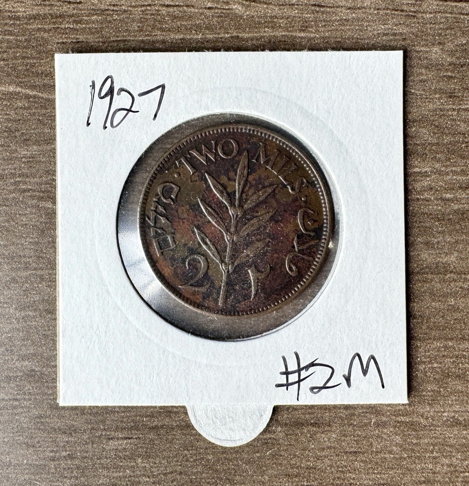 1927 Palestine 2 Mils