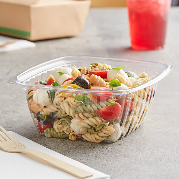World Centric RD-CS-32, 32 oz. Clear PLA Deli Container - 600/Case