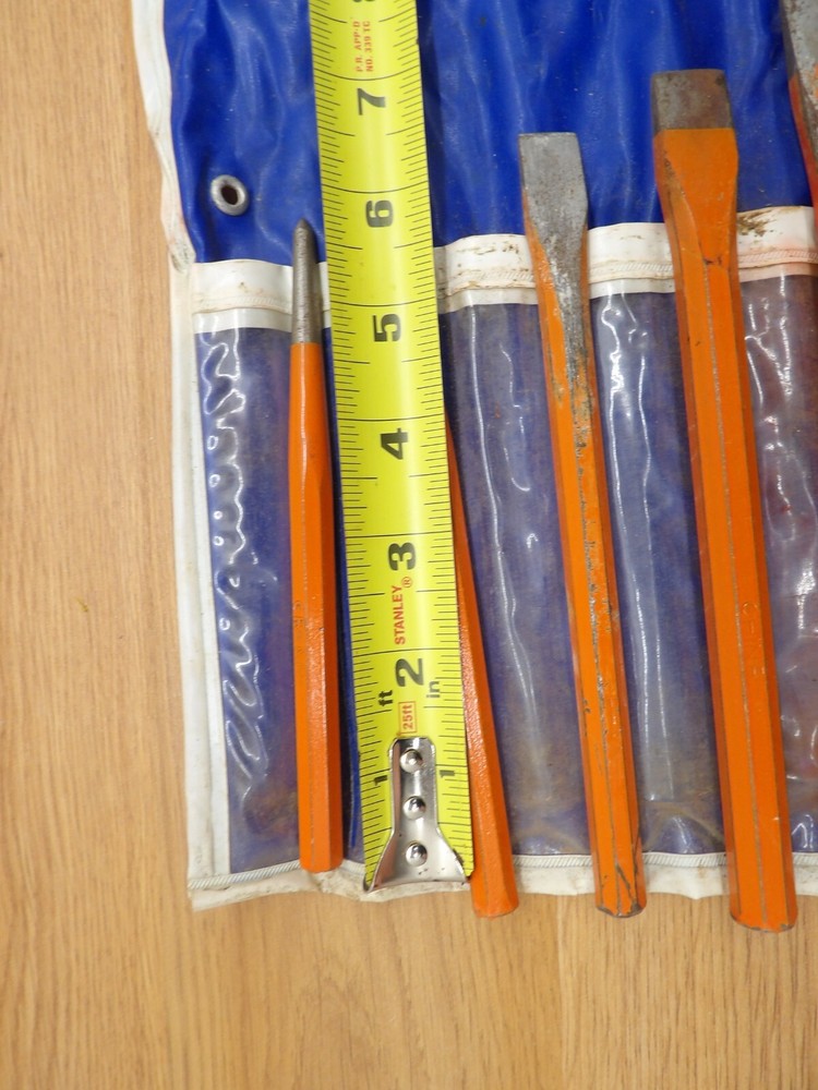 11 Piece Ram Tool Punch & Chisel Set With Storage Pouch