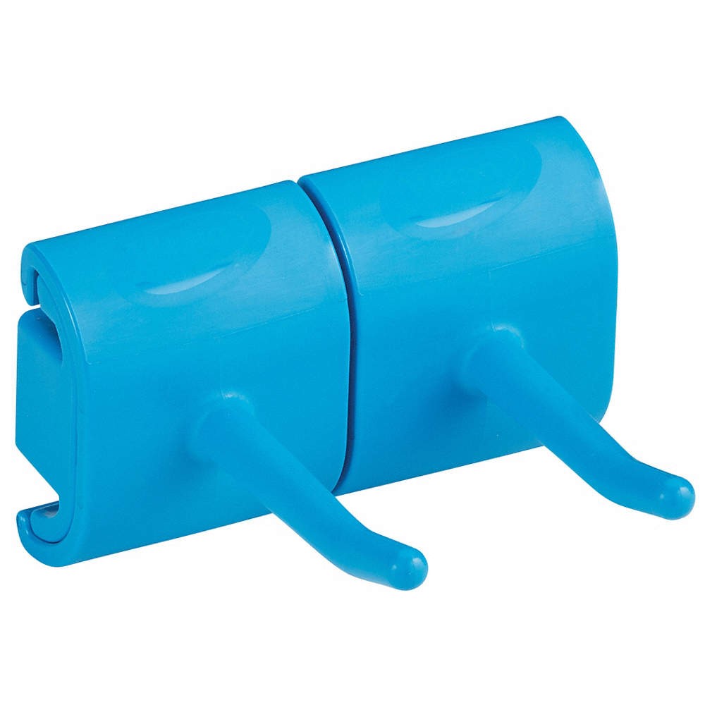 VIKAN 10143 Tool Wall Bracket,3 1/4 in L,Blue 61JA68