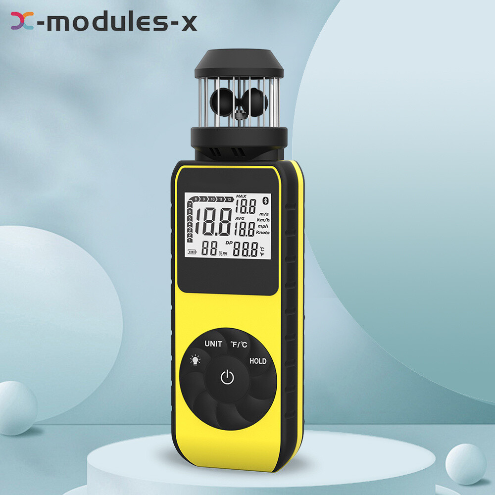 Digital Cup Anemometer Compass Measure Wind Temperature 360°Rotating + Backlight