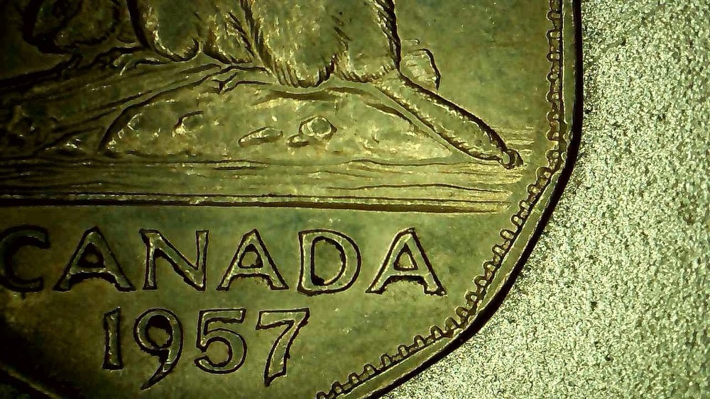 1957 5 Cent ‘Bugtail’ Canada Nickel