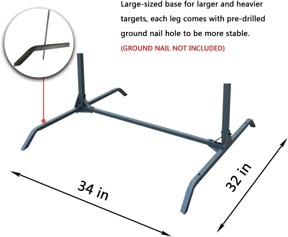 Archery Target Stand for Bag Targets Block Cube Foam - Larger Range - Multi-Func