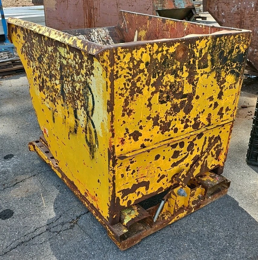 1/2 Cubic Yard Standard Steel Dump Dumping Hopper - Fully Functional!