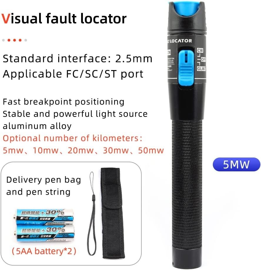 FTTH Fiber Optic Cold Connection Assembly Termination Tools Kit Bag with Visual
