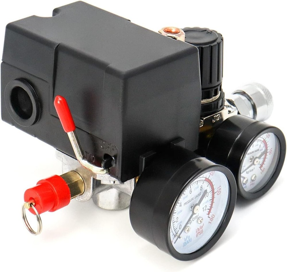 Air Compressor Pressure Switch Control Valve 90-120PSI Pressure Regulator