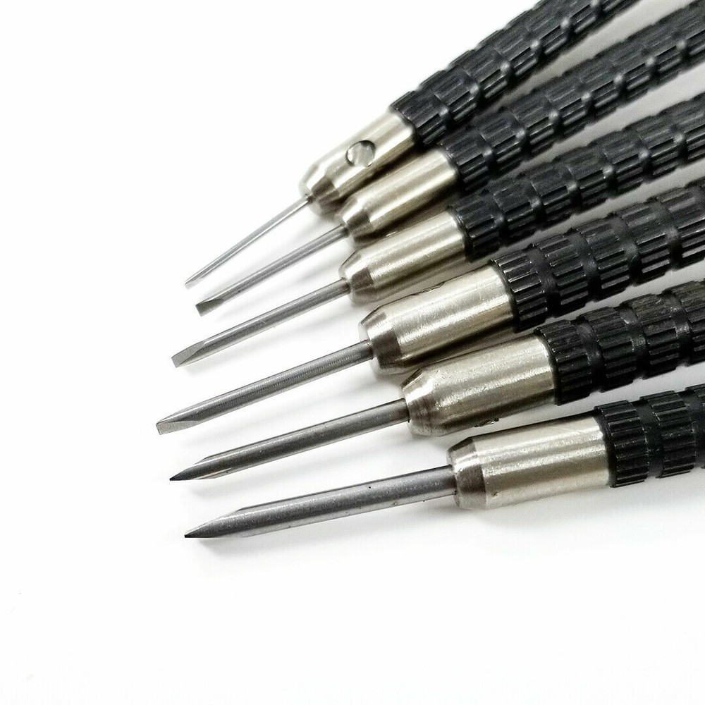 Watchmakers Ergonomic Screwdriver Assortment 9 Sizes W 2 Extra Blades Each Korea