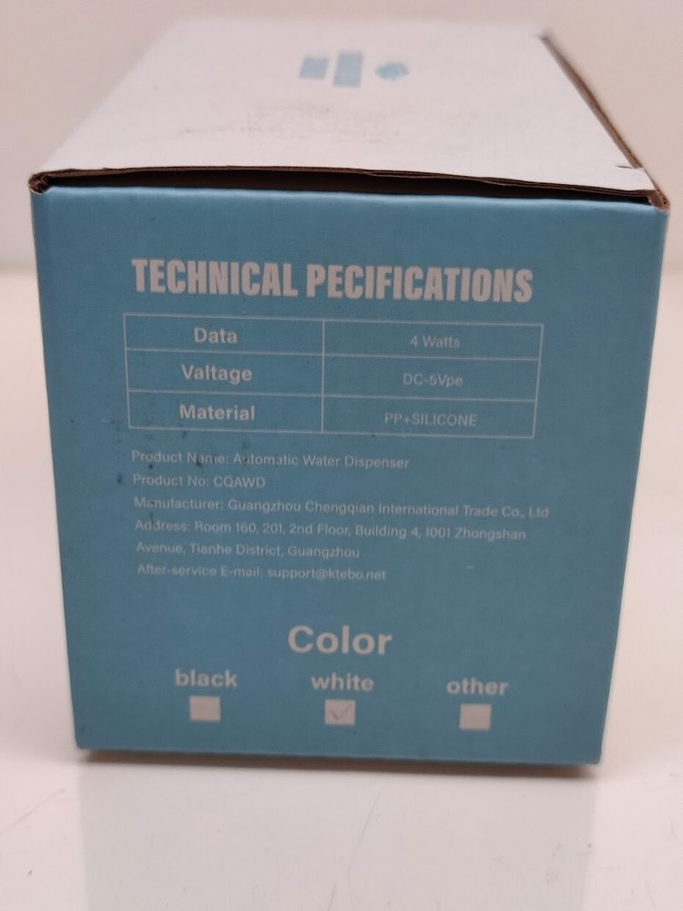 Automatic Universal Rechargeable Water Dispenser Pump USB Power Switch White