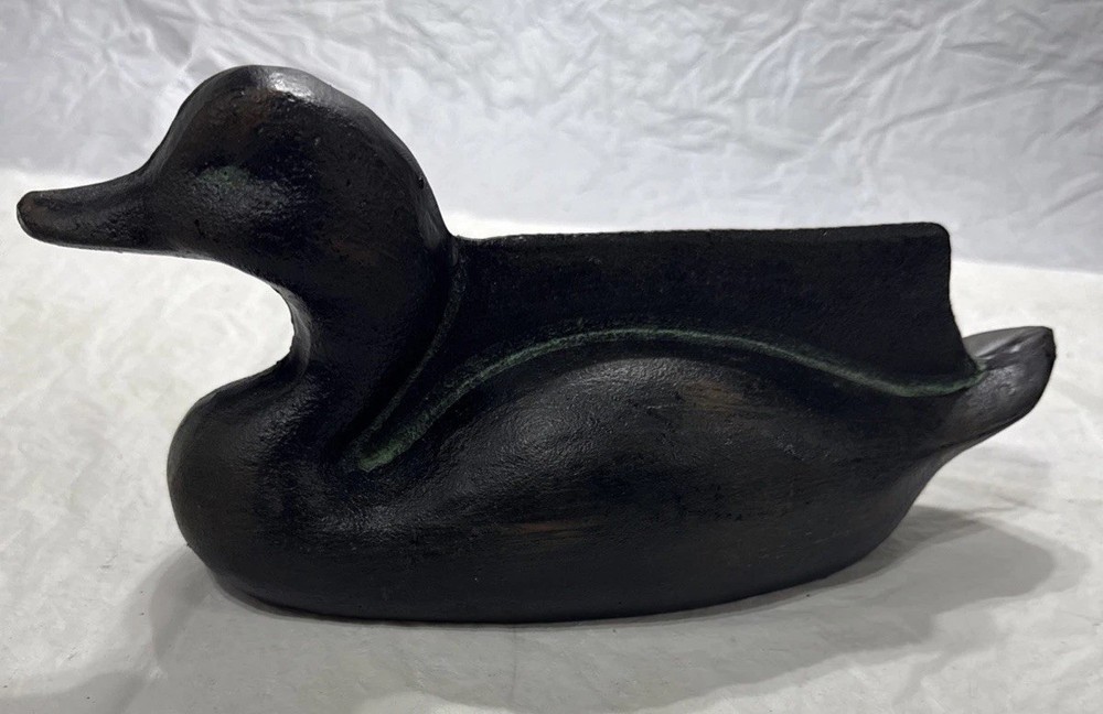 CAST IRON DUCK DECOY BOOT SCRAPER DOORSTOP Heavy