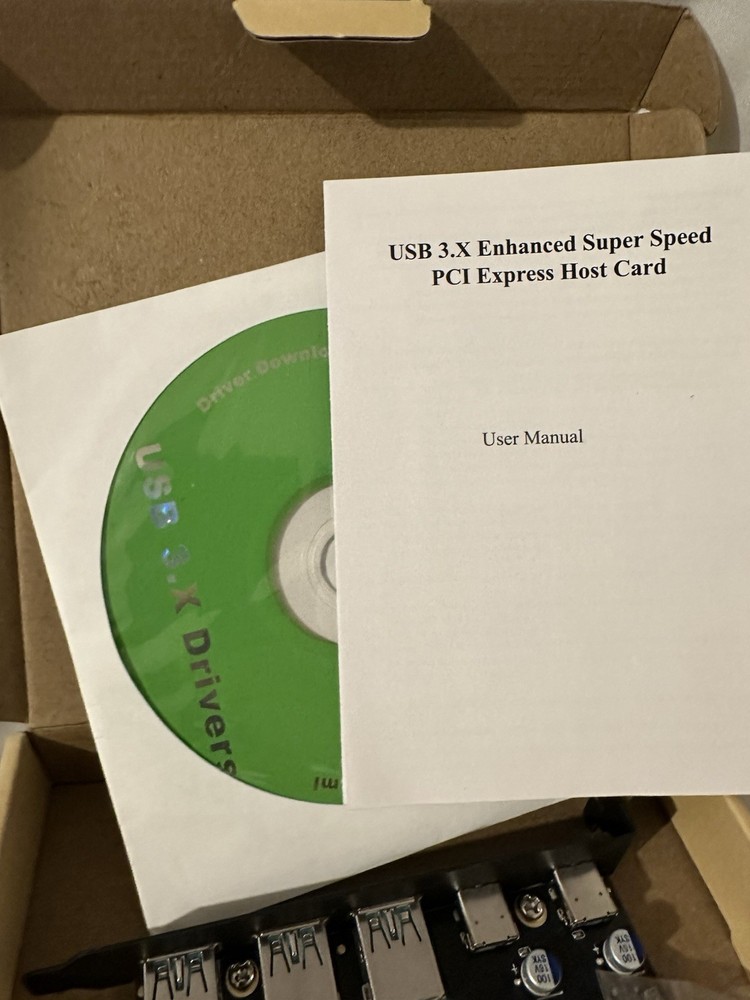 USB 3.X PCle Host Card