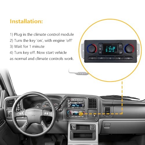 A/C Heater Climate Control Module Panel Switch | Fit for Chevy Silverado