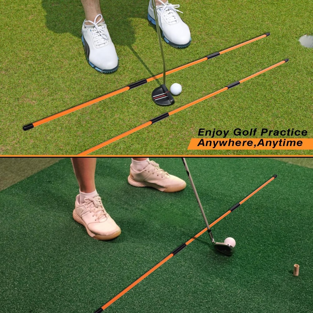 Professional 2 or 3 or 4 Pack Collapsible Golf Alignment Sticks, Premium 40" ...
