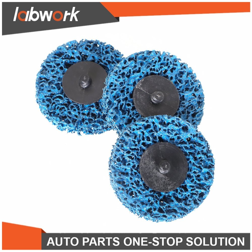 Labwork Quick Change Easy Strip & Clean Discs For Paint Rust Blue 25 Pack 3 Inch