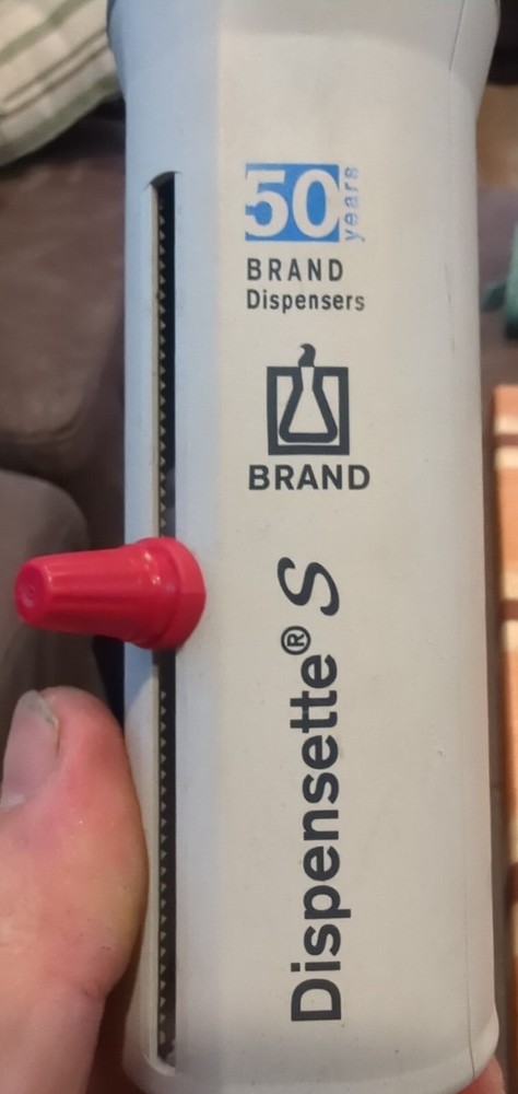 Brandtech Dispensette S Analog 1-50ml w/ Recirculating Valve