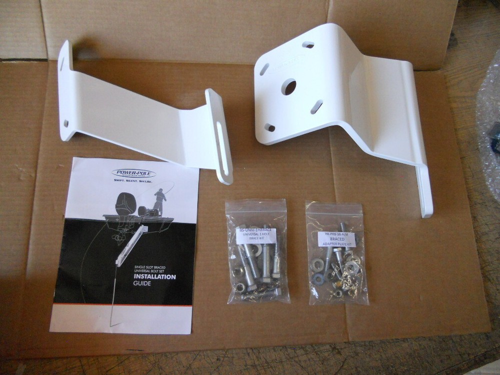 Power-Pole Adapter Braced Kit S-2-3 PORT White