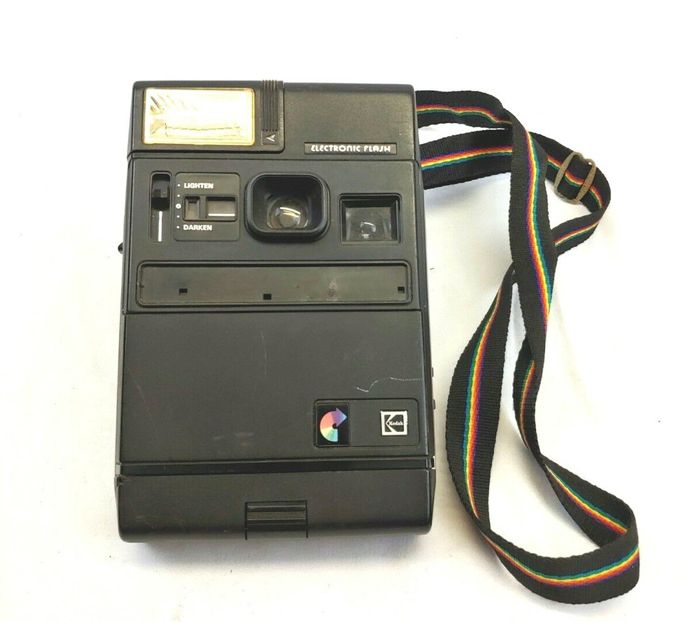 Kodak Colorburst 250 Electronic Flash Instant Camera with Strap (untested)