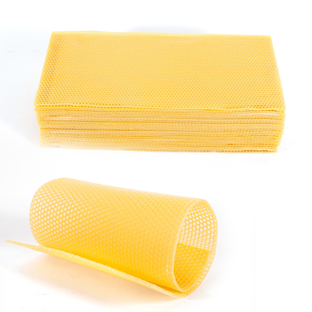 30 Pack Beeswax Material Honeycomb Wax Frames Beekeeping Honey Bee Hive Tool US