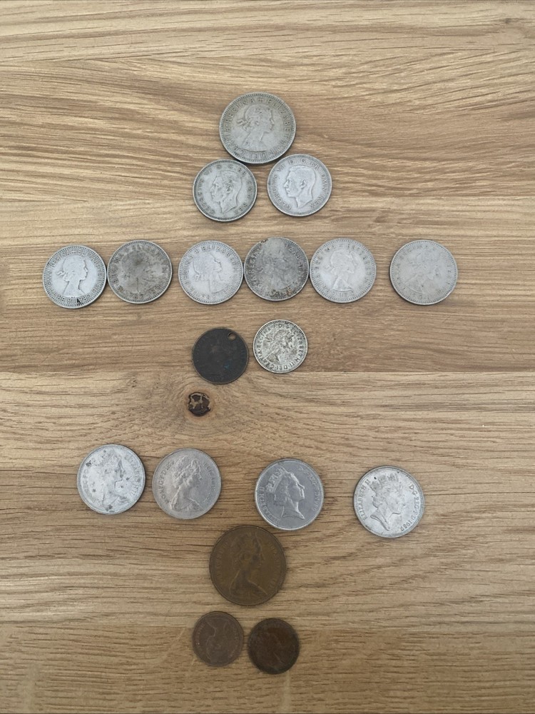 Coins Bundle British George vI Elizabeth I & Victoria