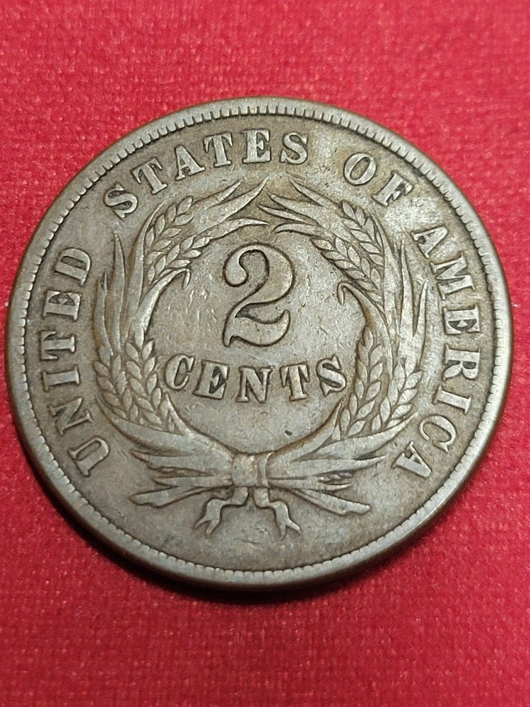 1869 2 cent piece Vf