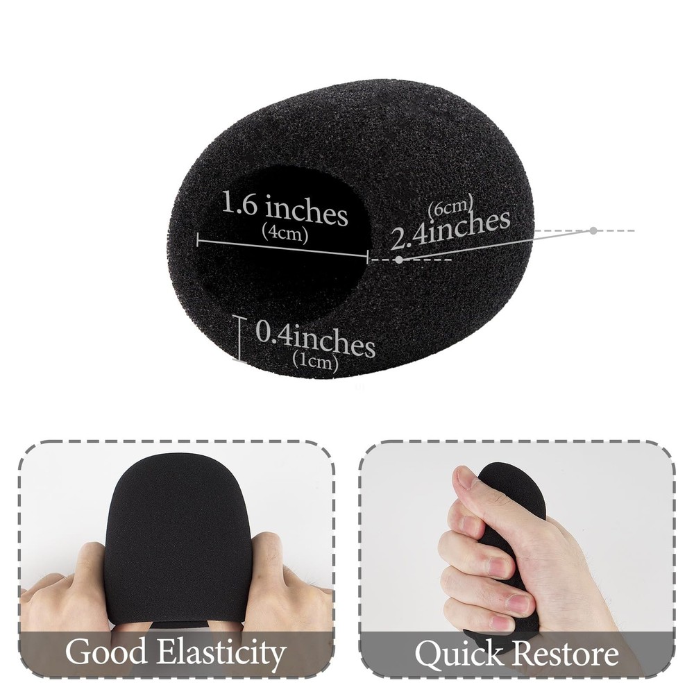 for Creators Foam Windscreen Compatible with Sennheiser E 935, E 945, E 835, ...