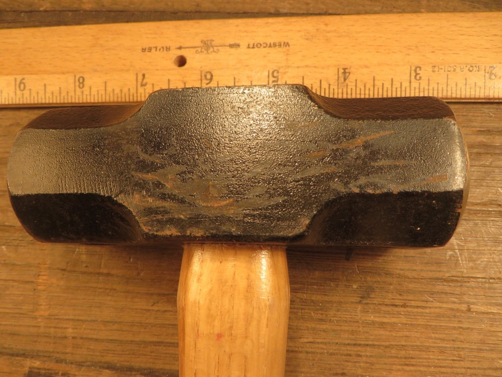 Clean 3 Pound Sledge Hammer - 15 1/2" Long - VGC