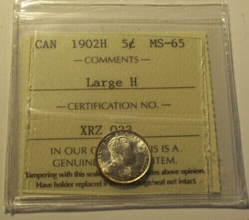 Canada, 1902 H Edward VII 5 Cents