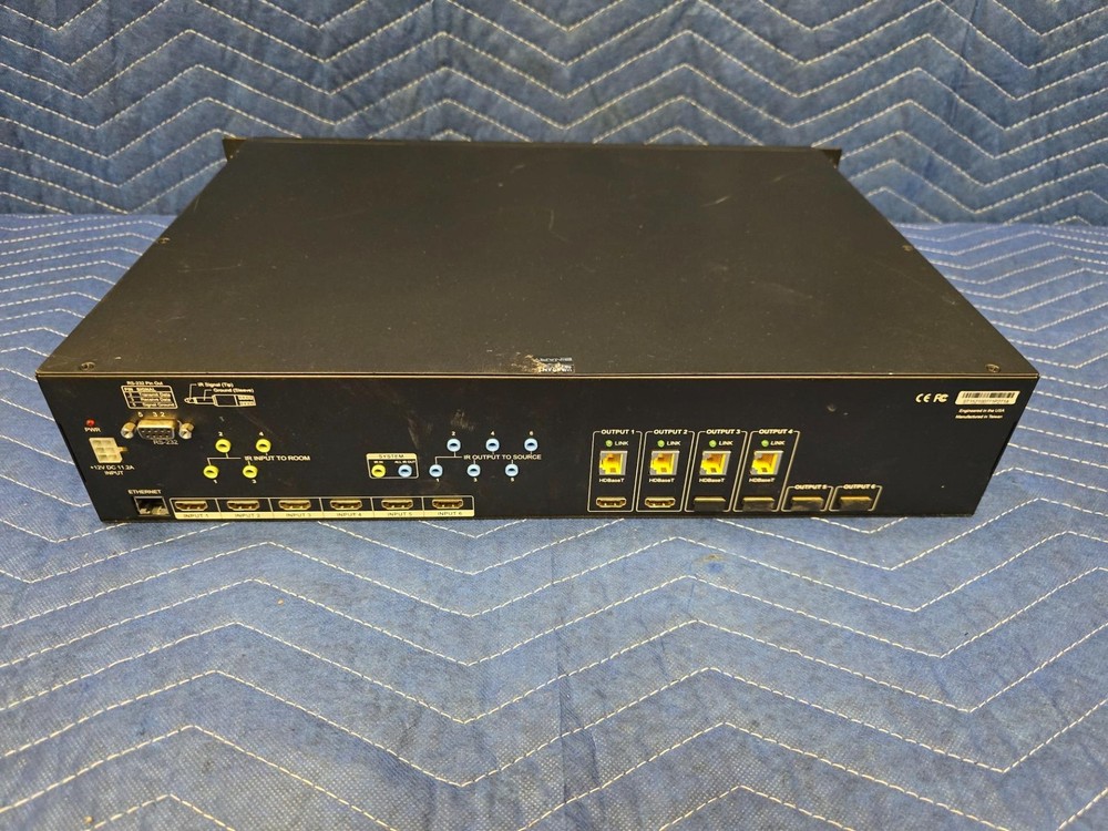 Binary B-520-MTRX-230-6x4+2 HDMI Matrix Switch Tested Working w/ PSU Rackmount