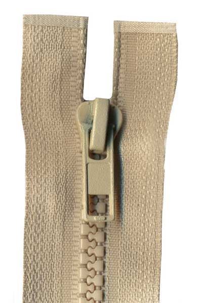 45cm Beige Open End Chunky Zip