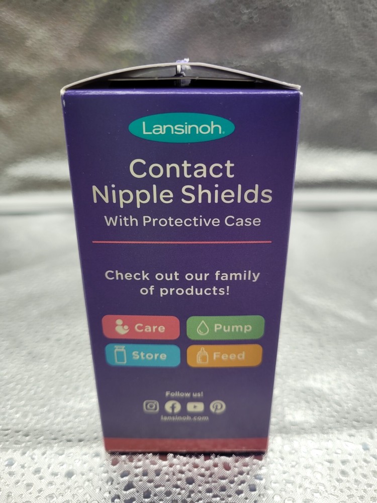 Contact Nipple Shields with Carrying Case, 2 Pack, Size, 20 mm