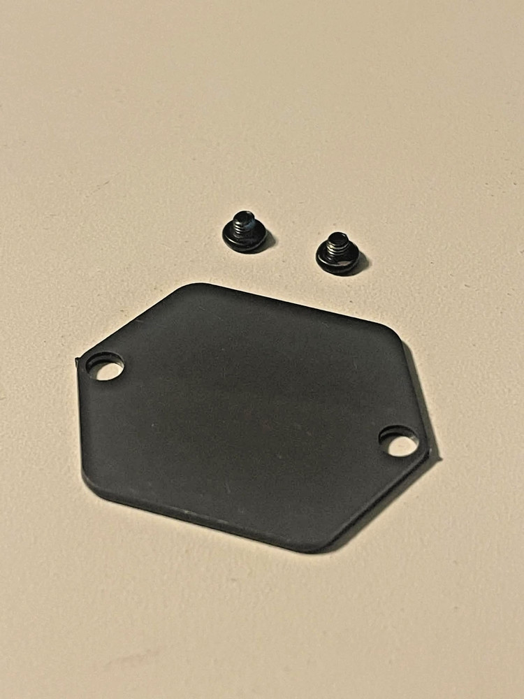 Temple Audio Side Plate with Hardware (Grey, Small)