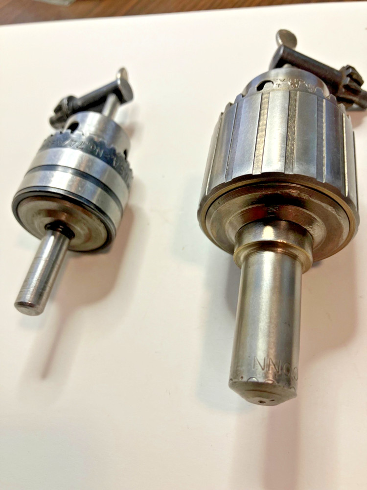 Preowned Jacobs Drill Chucks. Larger 33B is in very nice condition. See notes!!!