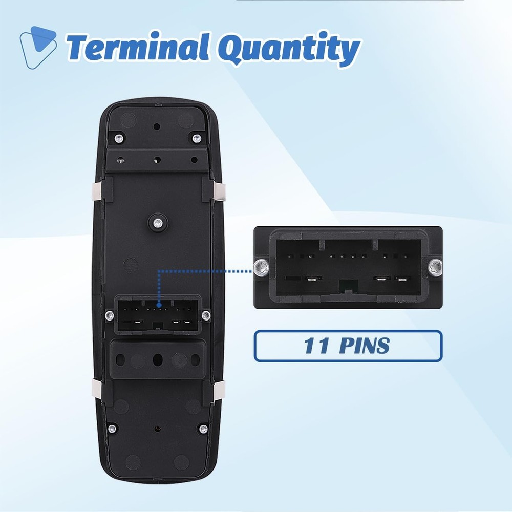 Power Window Switch Main Control Button Compatible with 2016-2018 Ram 1500 2500