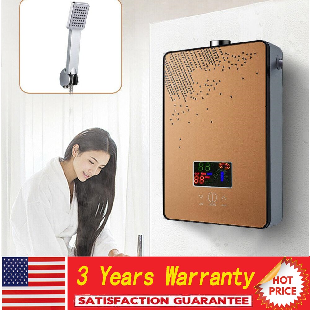 110V 4500W Instant Electric Tankless Hot Water Heater On Demand Whole House Neu
