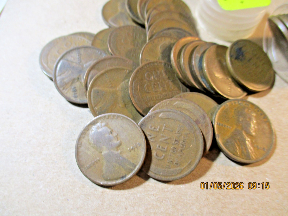 1912 LINCOLN WHEAT CENT ROLL - GOOD +