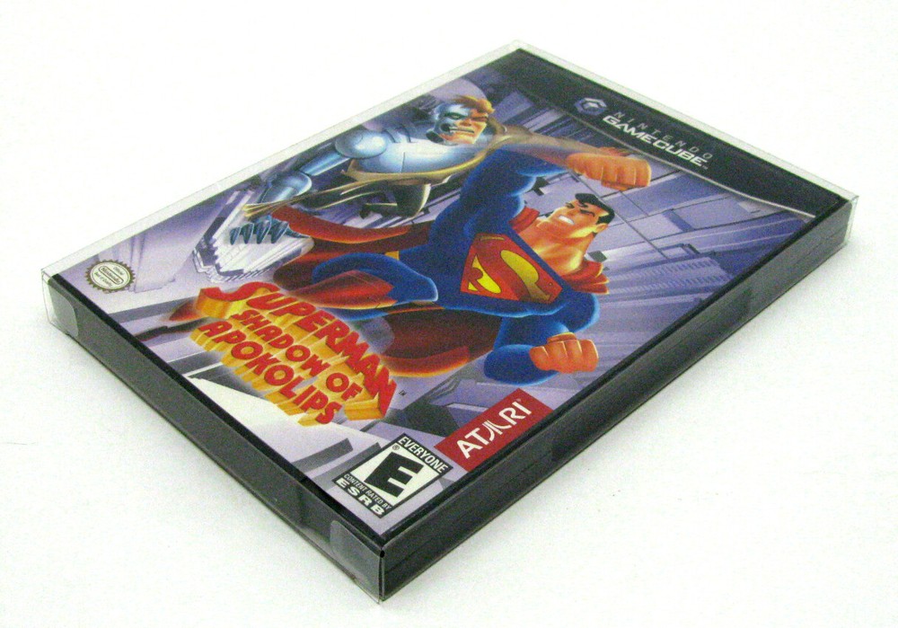 10X NINTENDO GAMECUBE CIB GAMES - CLEAR PLASTIC PROTECTIVE BOX PROTECTORS CASE