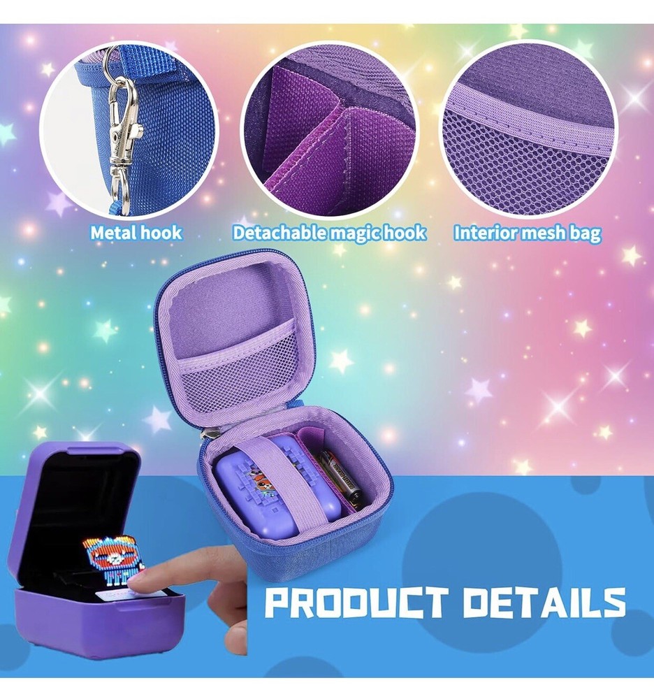 Hard Carrying Case Compatible with Bitzee Interactive (Case Only) Blue