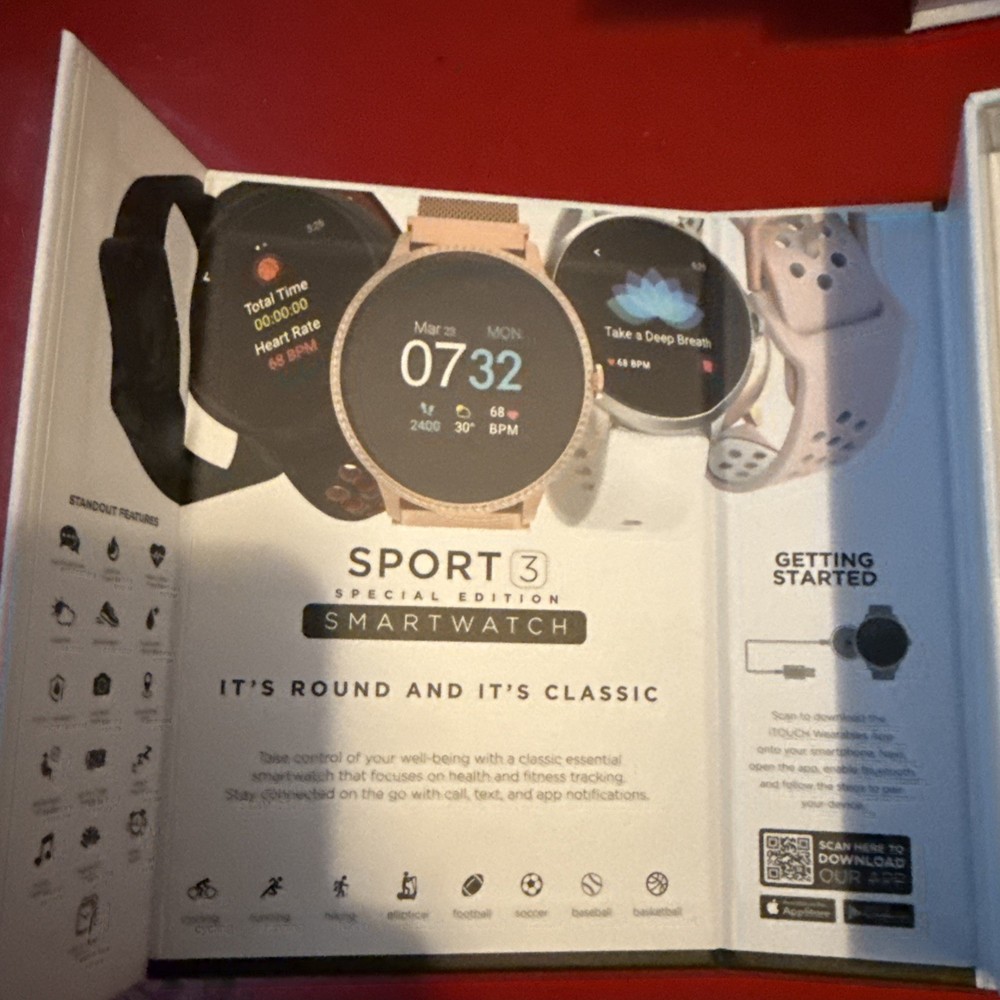 iTouch Sport 3 Smartwatch - Black