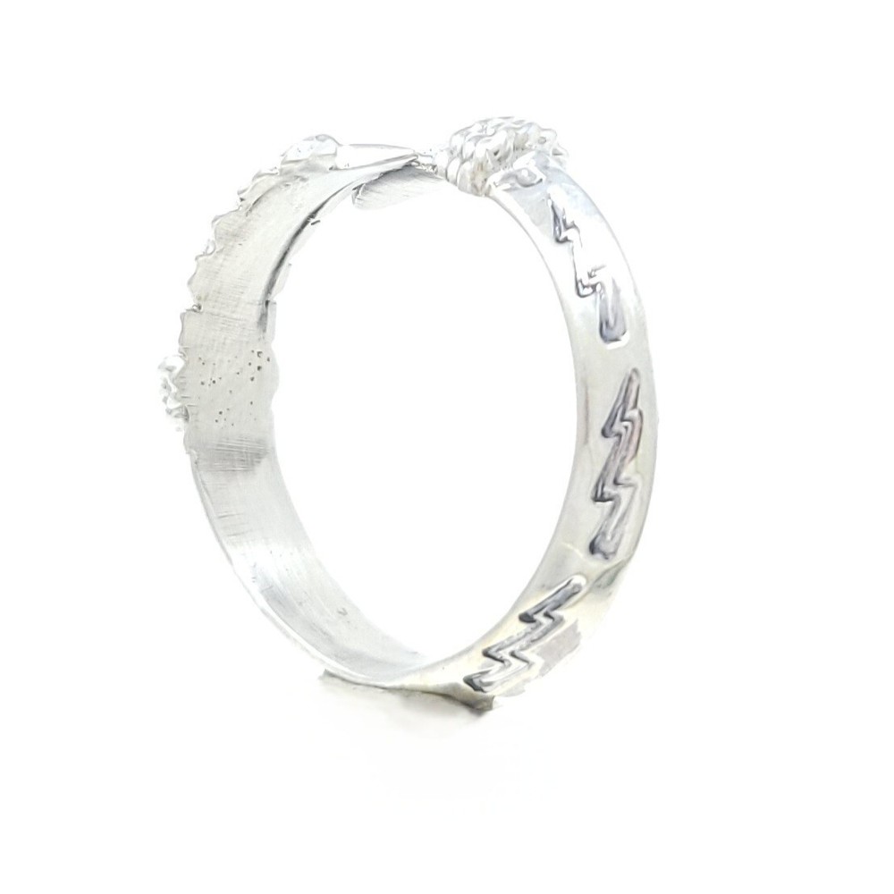 Delayne Reeves Navajo Sterling Silver Adjustable Triangle Wire Arrow Ring