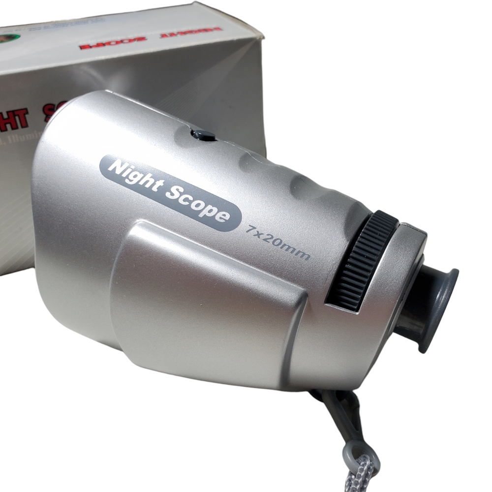 Night Scope Monocular Flashlight Handheld 7X-Magnification 30M-Range