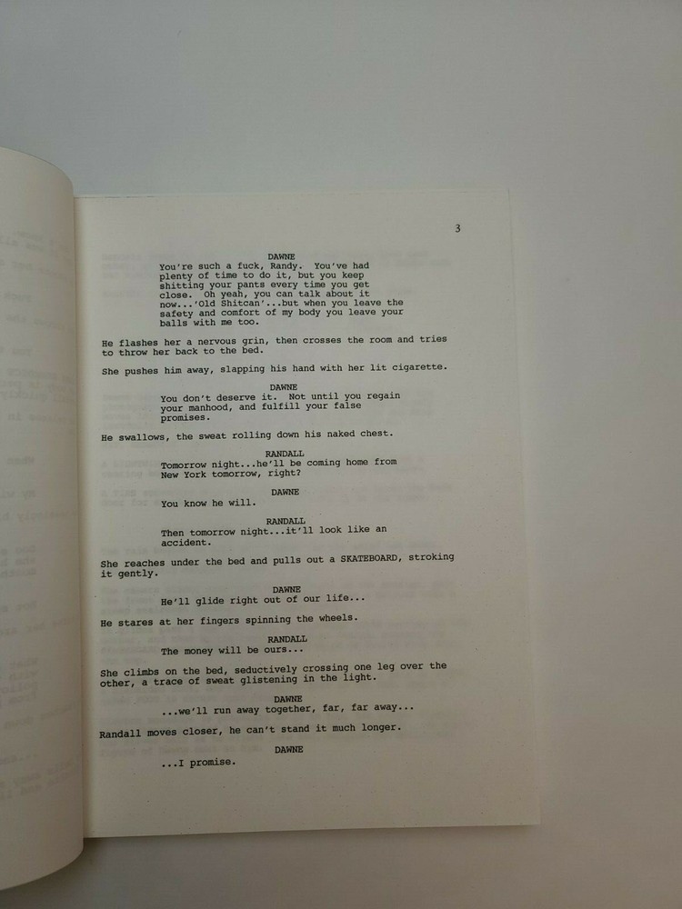 WORTH DYING FOR / Eric Swelstad 1990's Unproduced Movie Script Screenplay