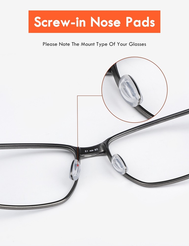 Silicone Replacement Crystal Clear Nose Piece For-Oakley Elmont M/ Feedback