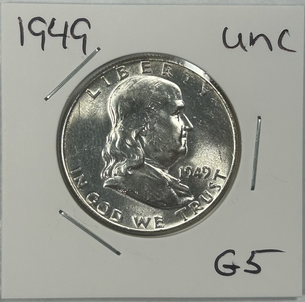 1949 Franklin Half Dollar Coin Uncirculated