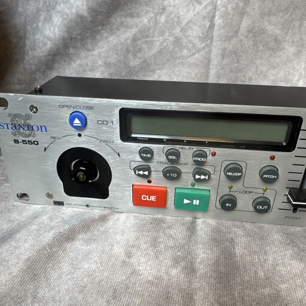 STANTON S-550 PROFESSIONAL FRONT LOADING DUAL CD PLAYER - parts only UNTESTED