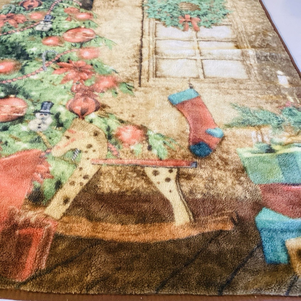 Throw Blanket Christmas Tree Star ,60x47 Soft