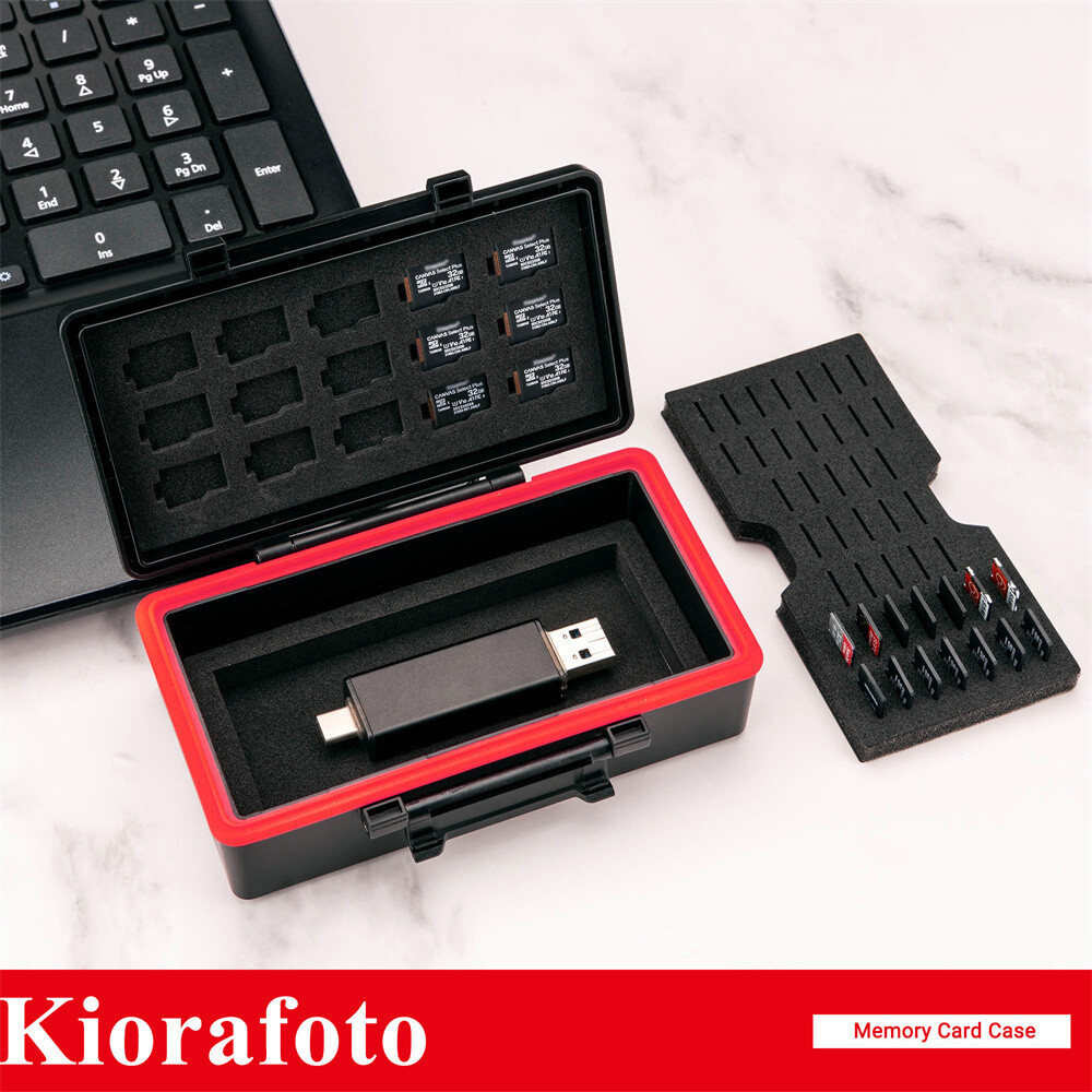 Memory Card Case Holder Storage Organizer for SD CFexpress Type A Micro SD TF