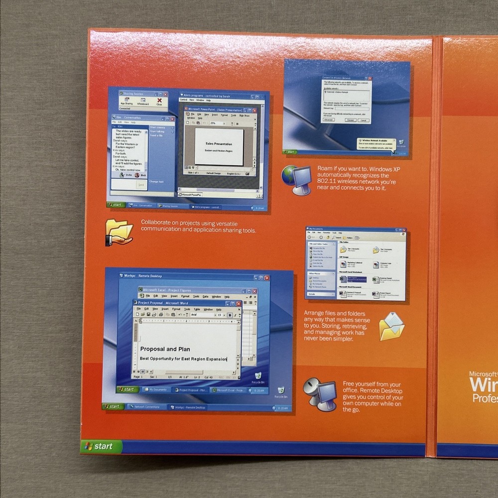 Microsoft Windows XP Professional (CD-ROM 2002 Version) w/ Product Key Complete