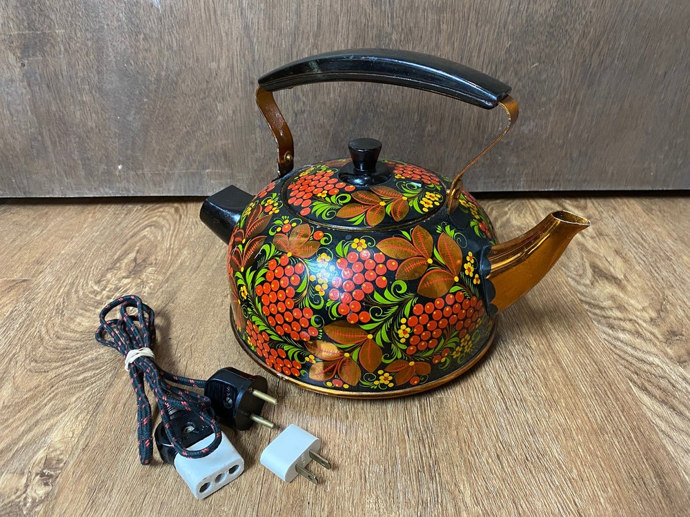 KhoKhloma Electric water kettle /USSR TESTED
