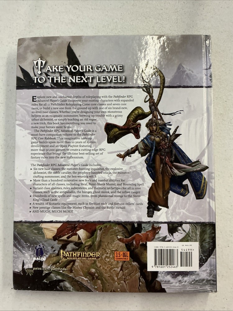 Pathfinder Advanced Player's Guide New Good Condition