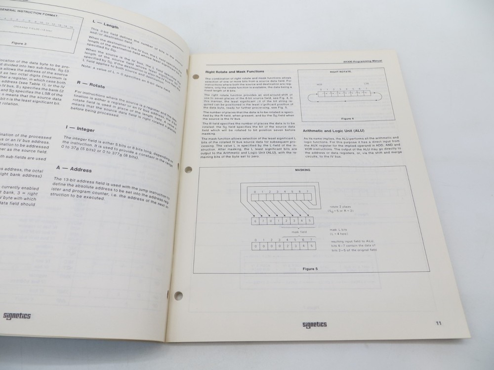 Signetics 8X300 Programming Manual 1978 vintage technology reference
